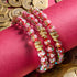 Golden Snake | Firework Glass Rose Bracelet